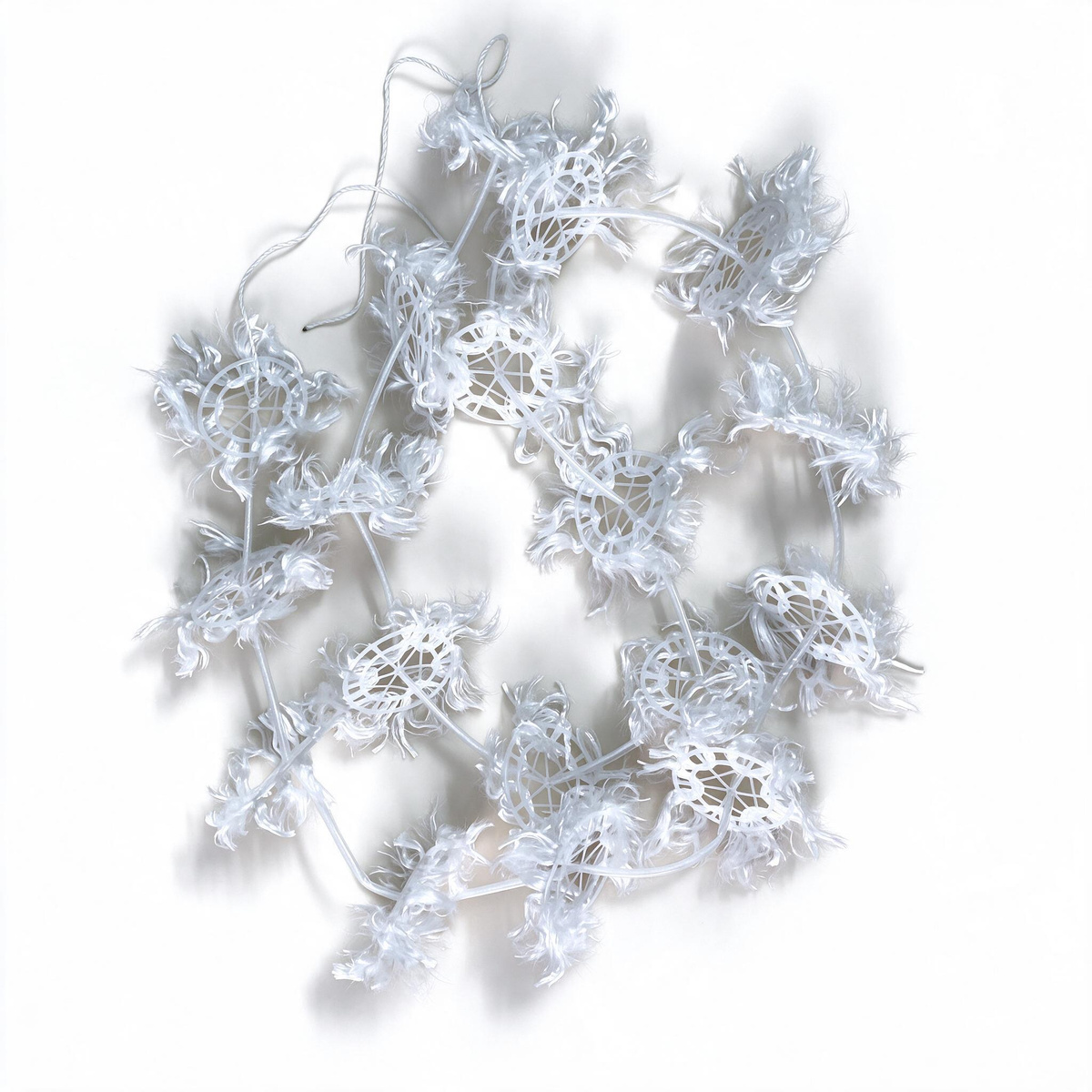 Combined biological packing on white background